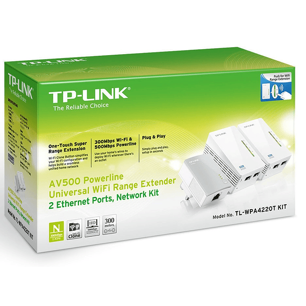 Power Lines AV600 500Mbps Wi-Fi Kit - TP-LINK 2