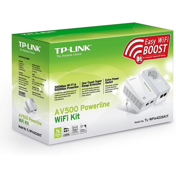 Power Lines 500Mbps c/ Acess Point Wireless N 500Mbps - TP-LINK 2