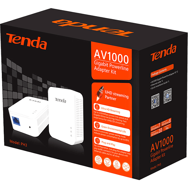 PowerLines AV1000 1000Mbps - TENDA 4