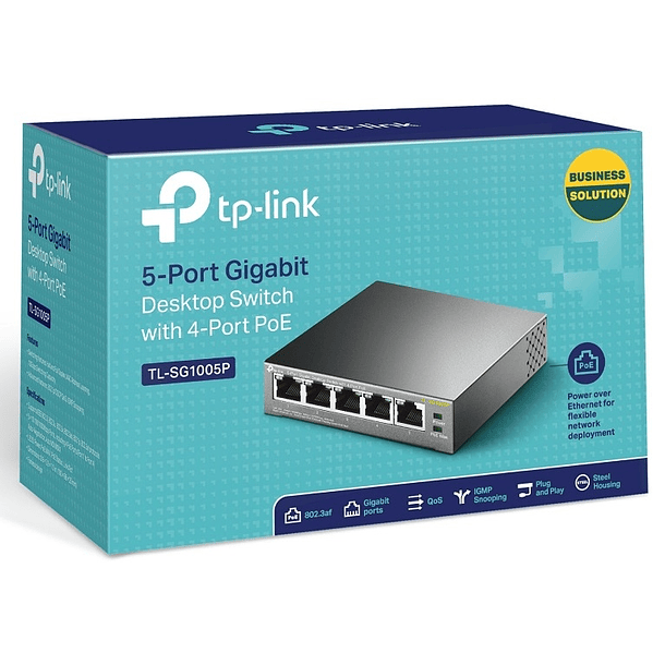 Switch Gigabit Desktop 5 Portas 4-PoE - TP-LINK 3