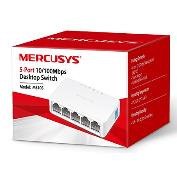 Switch 5 Portas 10/100Mbps - MERCUSYS 2