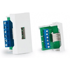 Conector USB A Fêmea p/ Painel Ligação 1/2 - FONESTAR