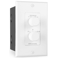 Seletor de Colunas p/ Encastrar A/B Botões Giratórios 2 Vias (PDWS3) - Power Dynamics