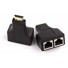 Extensor HDMI via UTP CAT5E/6 RJ45 até 30 mts 2