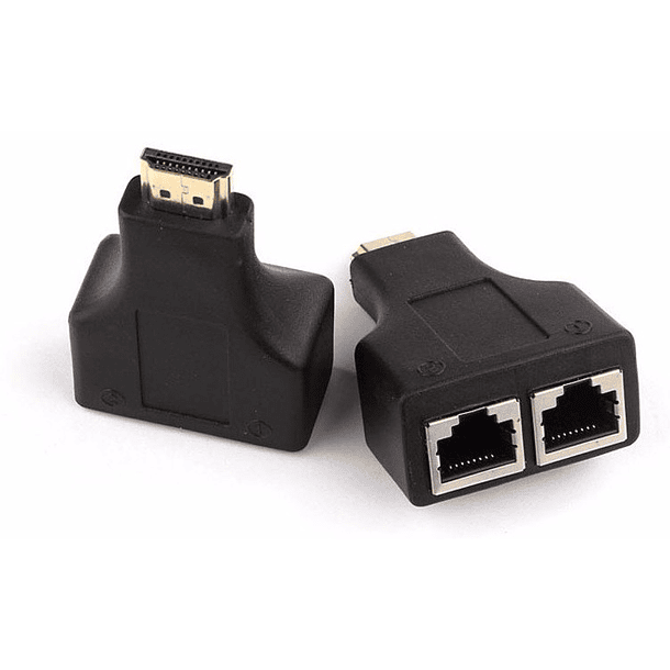 Extensor HDMI via UTP CAT5E/6 RJ45 até 30 mts 2