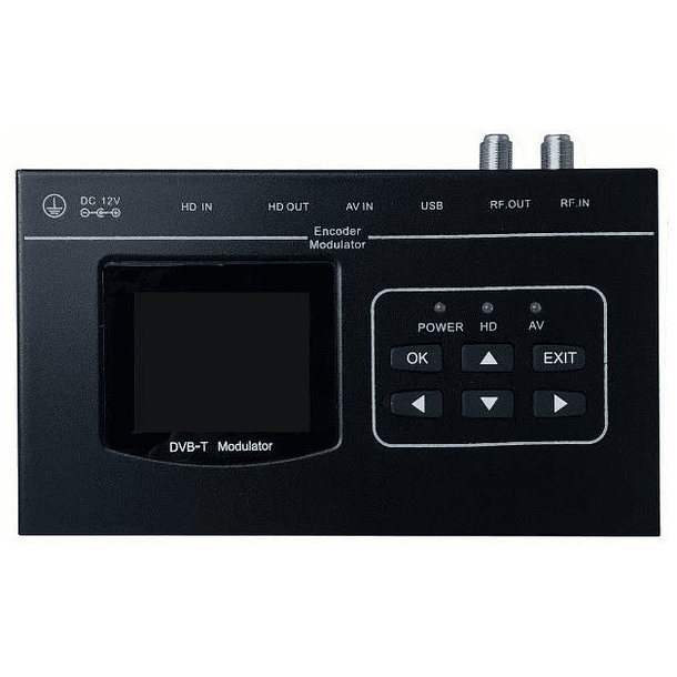 Modulador Digital HD MOD-DIMHD8 c/ Display para DVB-T - TECATEL 1