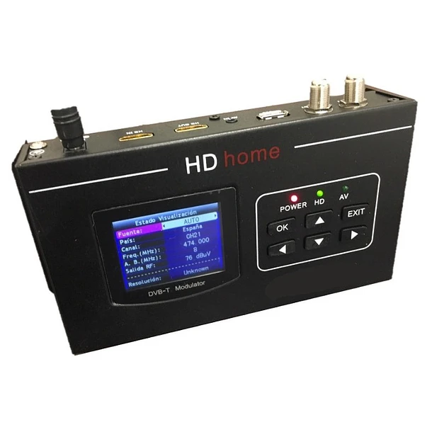 Modulador Digital HD MOD-DIMHD8 c/ Display para DVB-T - TECATEL 2