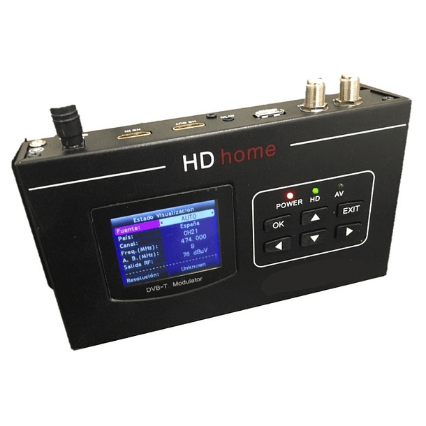 Modulador Digital HD MOD-DIMHD8 c/ Display para DVB-T - TECATEL 2