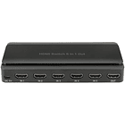 Distribuidor de Sinal HDMI 5 Entradas - 1 Saida c/ Comando 2