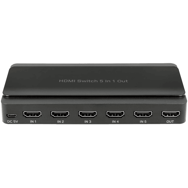 Distribuidor de Sinal HDMI 5 Entradas - 1 Saida c/ Comando 2