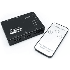 Comutador HDMI Matrix 3 Entradas - 1 Saída c/ Comando