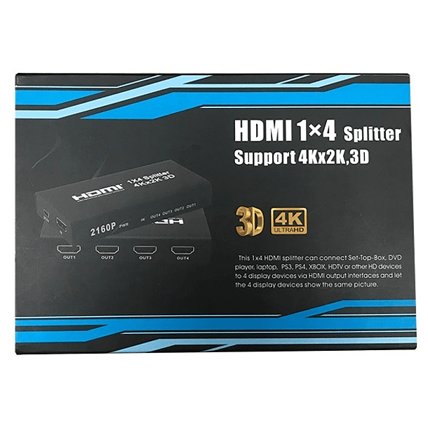Distribuidor de Sinal HDMI 4K V1.4 (1 Entrada / 4 Saidas) 2
