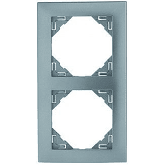 Espelho Duplo Série LOGUS90 (Cinza) - EFAPEL