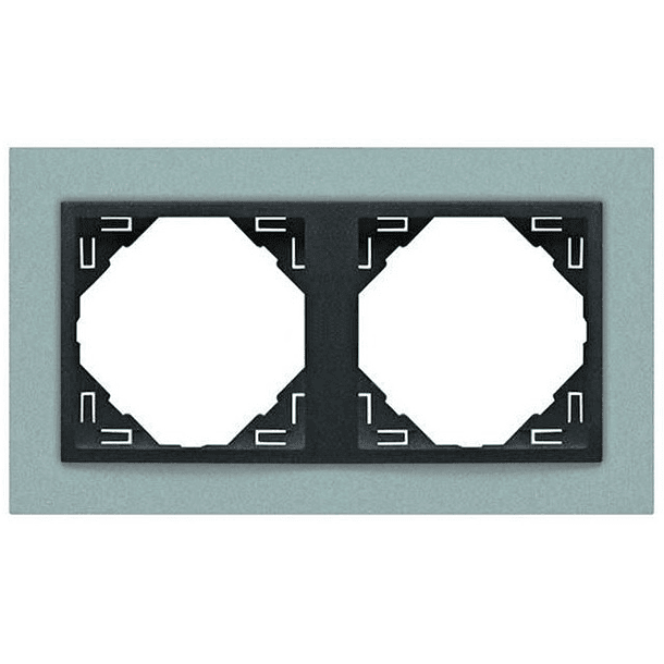 Espelho Duplo Série LOGUS90 (ANIMATO Alumina + Gris) - EFAPEL 