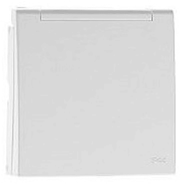 Centro de Tomada SCHUKO c/ Tampa e Obturador Branco Série LOGUS90 - EFAPEL 