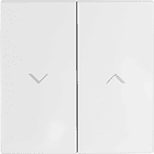 Tecla Dupla Branca p/ Inversor de Persianas Série LOGUS90 - EFAPEL 1