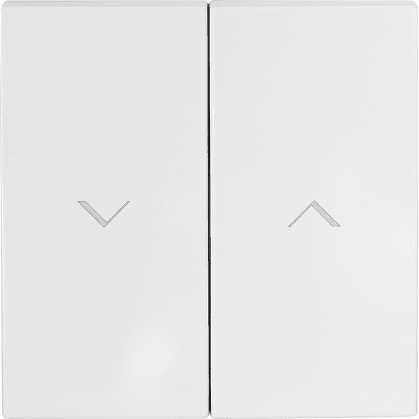 Tecla Dupla Branca p/ Inversor de Persianas Série LOGUS90 - EFAPEL 1