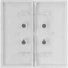 Tecla Dupla Branca p/ Inversor de Persianas Série LOGUS90 - EFAPEL 2