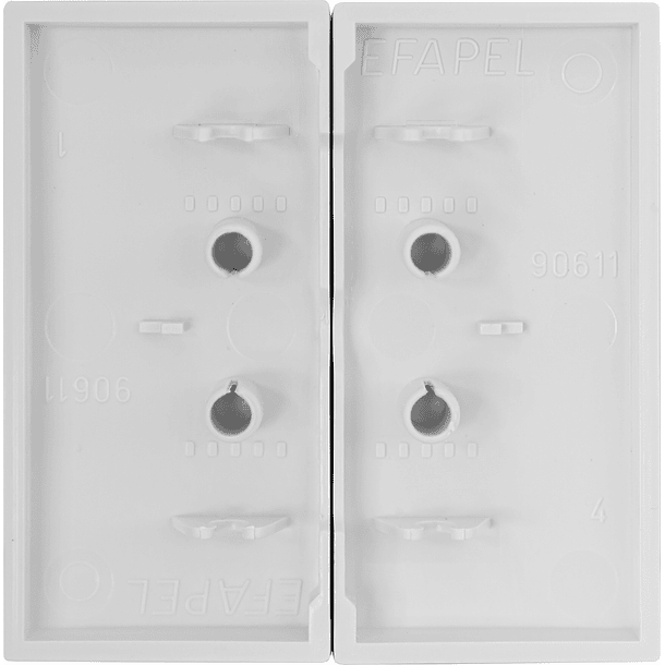 Tecla Dupla Branca p/ Inversor de Persianas Série LOGUS90 - EFAPEL 2