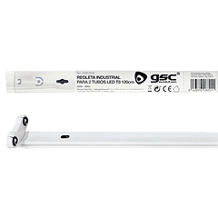 Armadura Dupla p/ 2 Lampadas Tubular LED T8 (1,20 mts) - GSC