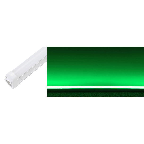 Armadura LED T5 9W 220V 720Lm Cor Verde (60cm) 1