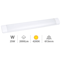 Armadura LED 25W 220V Branco 4000K IP20 2000Lm (60cm) - GSC