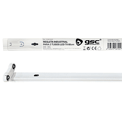 Armadura Dupla p/ 2 Lampadas Tubular LED T8 (60cm) - GSC