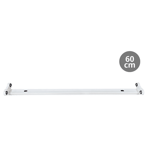 Armadura Dupla p/ 2 Lampadas Tubular LED T8 (60cm) - GSC 3