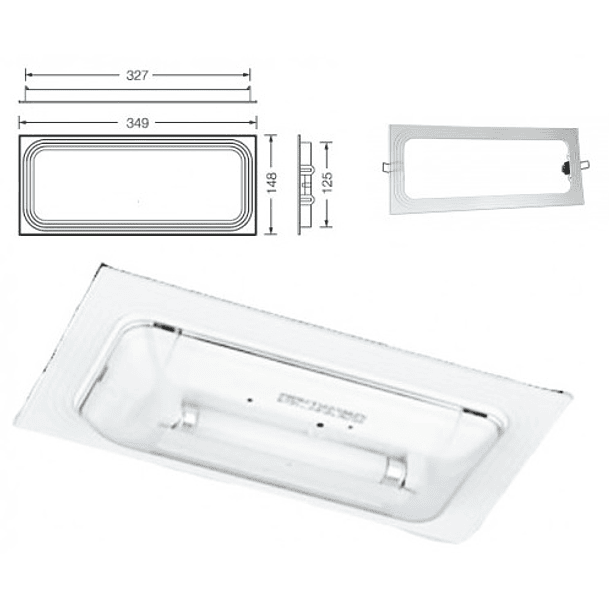 Caixa de Encastrar p/ Armadura Saída Emergência DUNNA 