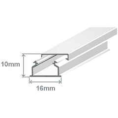 Calha 16x10mm Branca Adesiva (2 mts) - EFAPEL