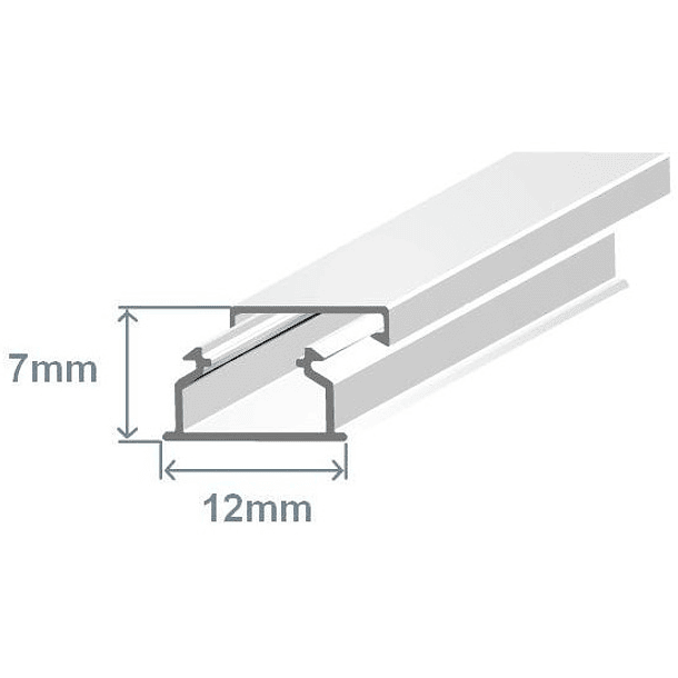 Calha 12x7mm Branca (2 mts) - EFAPEL 