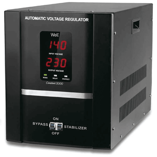 Estabilizador Automático Tensão Constant 3000VA c/ Servo Motor - WELL 1