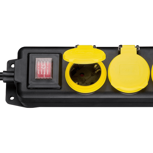 Extensão Tripla 3x 1,5mm c/ Protecção de Mola IP44 (1,5 mts) - NIMO 2