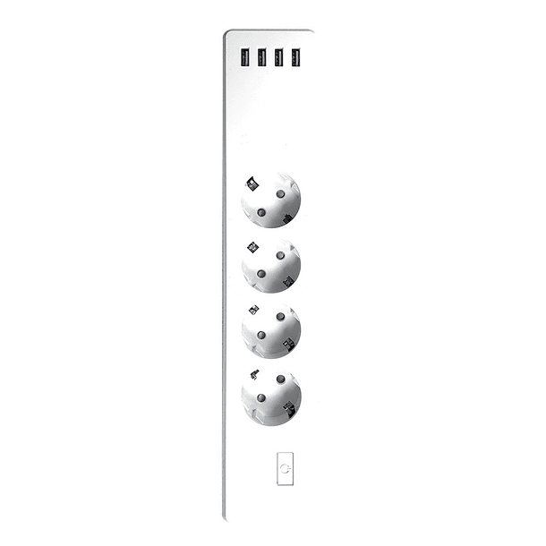 Extensão Smart Multiport Quadrupla (4x Tomadas + 4x USB) - ENERGIZER 1
