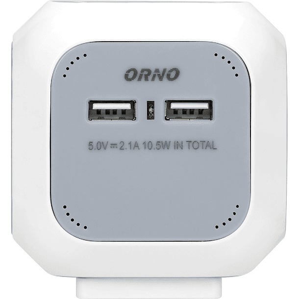 Extensão Quadrupla c/ 2x USB Cinza (1,4 mts) - ORNO 4