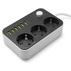 Extensão Tripla c/ 6 Entradas USB 2