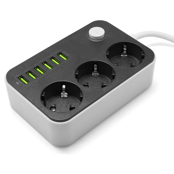 Extensão Tripla c/ 6 Entradas USB 2
