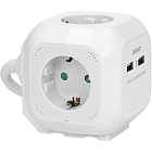 Extensão Quadrupla c/ 2x USB Branco (1,4 mts) - ORNO 1