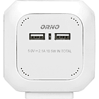 Extensão Quadrupla c/ 2x USB Branco (1,4 mts) - ORNO 4