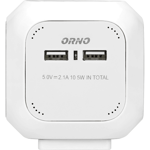 Extensão Quadrupla c/ 2x USB Branco (1,4 mts) - ORNO 4