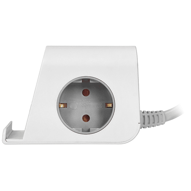 Extensão Dupla c/ 4 USB (2xUSB-A + 2xUSB-C) e Carregador Qi Indução 1,4 mts (Branco) - ORNO 3