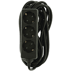 Extensão Tripla (3 mts) - Preto 2