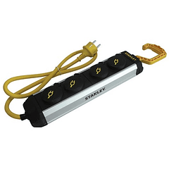Extensão Quadrupla IP44 c/ Tampas Protecção + Gancho (1,5 mts) - STANLEY