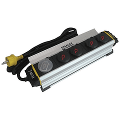 Extensão Quadrupla IP44 c/ Tampas Protecção (3 mts) - STANLEY