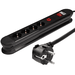 Extensão Protectora Quadrupla 3500W c/ Interruptor (1,5 mts) - VELLEMAN