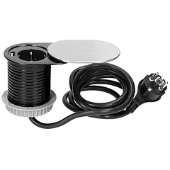 Tomada Elétrica Embutir c/ Porta USB (Prateado) - ORNO