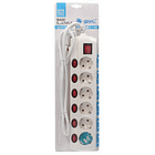 Extensão Sextupla c/ Interruptor p/ Cada Via (1,5 mts) - GSC 2