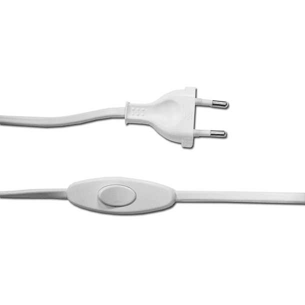 Extensão Branca 2P c/ Ficha + Interruptor Passagem (1,5 mts) 