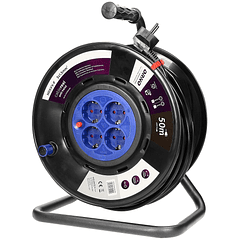 Extensão 4 Tomadas c/ Enrolador (3x 1,5 mm2) - 50 mts