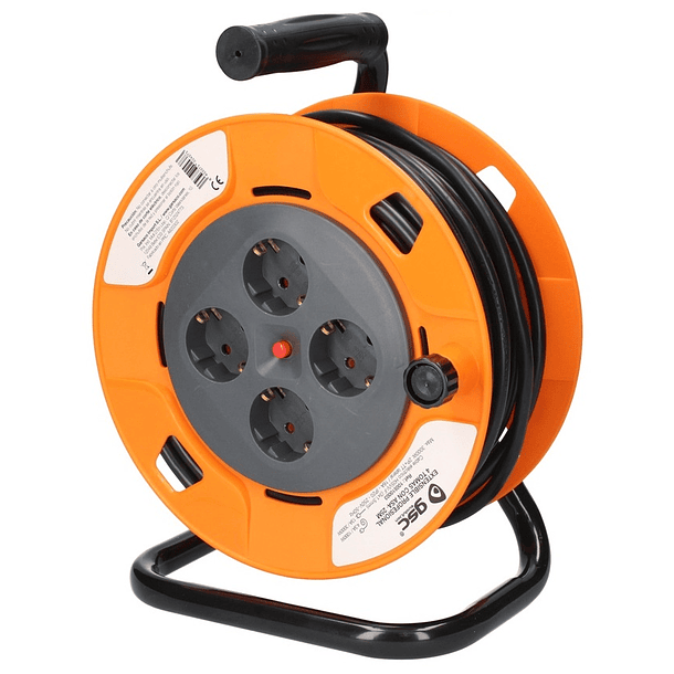 Extensão 4 Tomadas c/ Enrolador (3x 1,5 mm2) - 25 mts 1